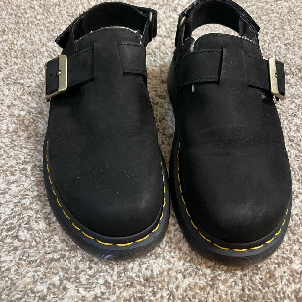 Dr Martens Jorge II Faux Fur Mules 8m/9w gently worn - Picture 2 of 5